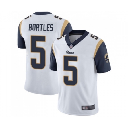 Youth Los Angeles Rams #5 Blake Bortles White Vapor Untouchable Limited Player Football Jersey