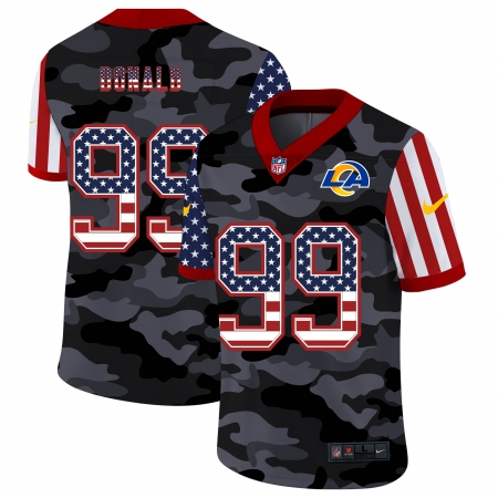 Men's Los Angeles Rams #99 Aaron Donald Camo Flag Nike Limited Jersey