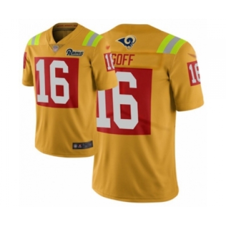 افضل زيت لخشونة الركبة Youth Los Angeles Rams #16 Jared Goff Limited Gold City Edition Football  Jersey Size S افضل زيت لخشونة الركبة
