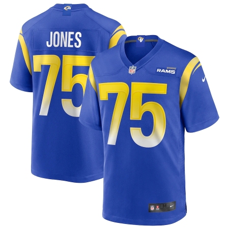 Men's Los Angeles Rams #75 Deacon Jones Nike Royal Game Retired Player Jersey