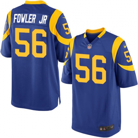 Men's Nike Los Angeles Rams #56 Dante Fowler Jr Game Royal Blue Alternate NFL Jersey