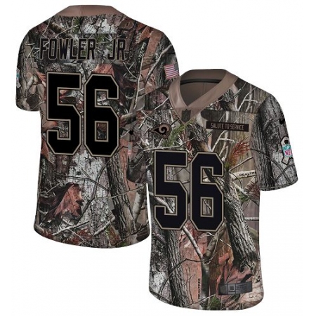 Youth Nike Los Angeles Rams #56 Dante Fowler Jr Camo Rush Realtree Limited NFL Jersey