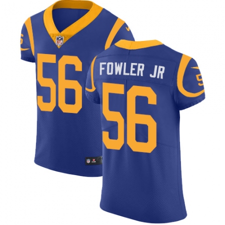 Men's Nike Los Angeles Rams #56 Dante Fowler Jr Royal Blue Alternate Vapor Untouchable Elite Player NFL Jersey
