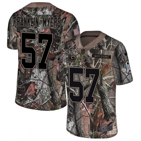 Youth Nike Los Angeles Rams #57 John Franklin-Myers Camo Rush Realtree Limited NFL Jersey