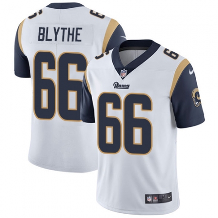 Men's Nike Los Angeles Rams #66 Austin Blythe White Vapor Untouchable Limited Player NFL Jersey