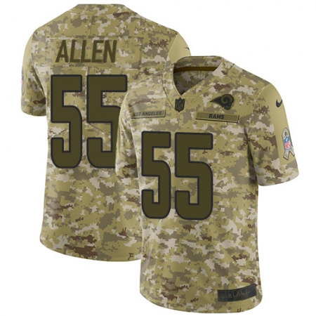 Men's Nike Los Angeles Rams #55 Brian Allen Limited Camo 2018 Salute to Service NFL Jersey
