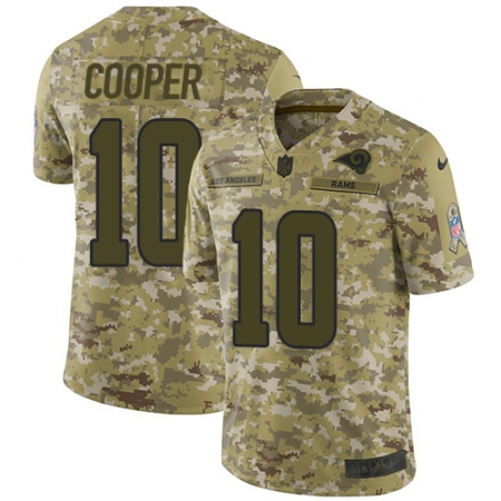 Men's Nike Los Angeles Rams #10 Pharoh Cooper Limited Camo 2018 Salute to Service NFL Jersey