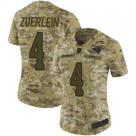 فورد اكسبدشن اكسسوارات Women's Nike Los Angeles Rams #4 Greg Zuerlein Limited Camo 2018 Salute to  Service NFL J Size S فورد اكسبدشن اكسسوارات