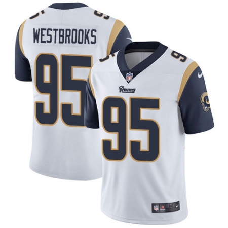 Youth Nike Los Angeles Rams #95 Ethan Westbrooks White Vapor Untouchable Limited Player NFL Jersey