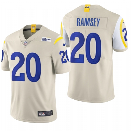 Men's Los Angeles Rams #20 Jalen Ramsey Bone 2020 Vapor Untouchable Limited NFL Jersey