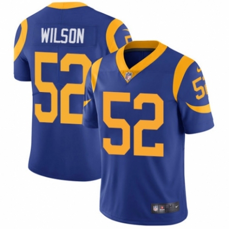 Men's Nike Los Angeles Rams #52 Ramik Wilson Royal Blue Alternate Vapor Untouchable Limited Player NFL Jersey