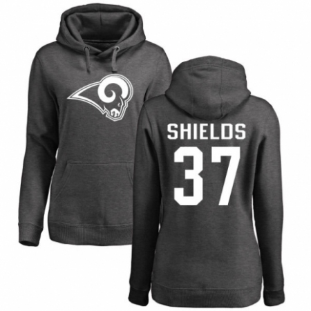 NFL Women's Nike Los Angeles Rams #37 Sam Shields Ash One Color Pullover Hoodie