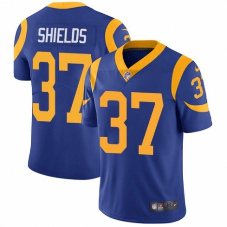 Men's Nike Los Angeles Rams #37 Sam Shields Royal Blue Alternate Vapor Untouchable Limited Player NFL Jersey