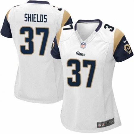 Women's Nike Los Angeles Rams #37 Sam Shields Game White NFL Jersey