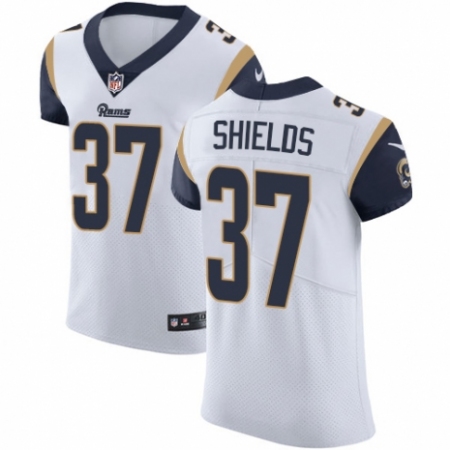 Men's Nike Los Angeles Rams #37 Sam Shields White Vapor Untouchable Elite Player NFL Jersey