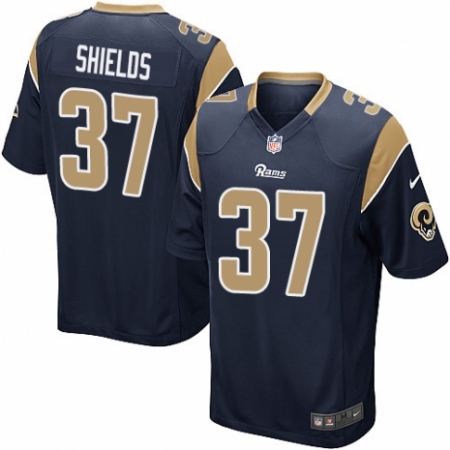 Men's Nike Los Angeles Rams #37 Sam Shields Game Navy Blue Team Color NFL Jersey