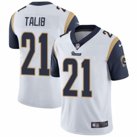Nike Los Angeles Rams No21 Aqib Talib White Super Bowl LIII Bound Men's Stitched NFL Vapor Untouchable Limited Jersey