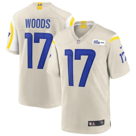مكنسة بالانجليزي Men's Los Angeles Rams #17 Robert Woods White Nike Bone Vapor Limited  Jersey.webp Size S مكنسة بالانجليزي