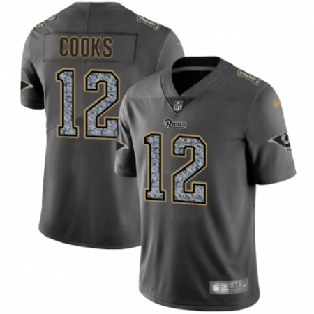 Men's Nike Los Angeles Rams #12 Brandin Cooks Gray Static Vapor Untouchable Limited NFL Jersey