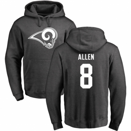 NFL Nike Los Angeles Rams #8 Brandon Allen Ash One Color Pullover Hoodie