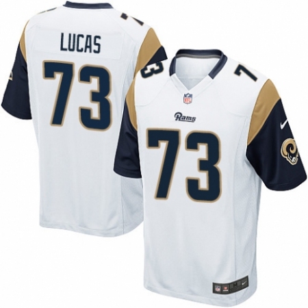 Men's Nike Los Angeles Rams #73 Cornelius Lucas Game White NFL Jersey