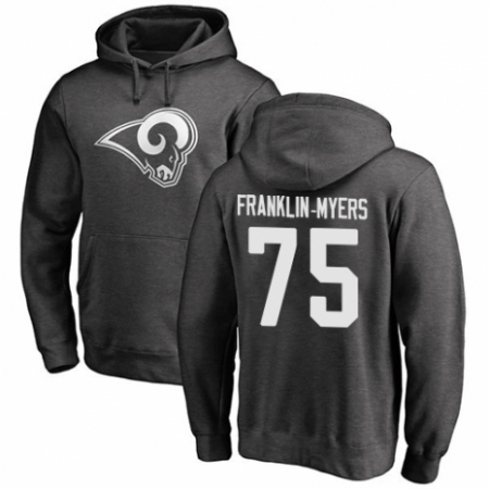 NFL Nike Los Angeles Rams #57 John Franklin-Myers Ash One Color Pullover Hoodie