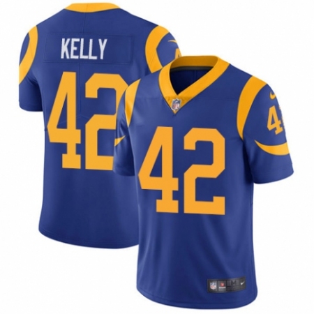 Men's Nike Los Angeles Rams #42 John Kelly Royal Blue Alternate Vapor Untouchable Limited Player NFL Jersey