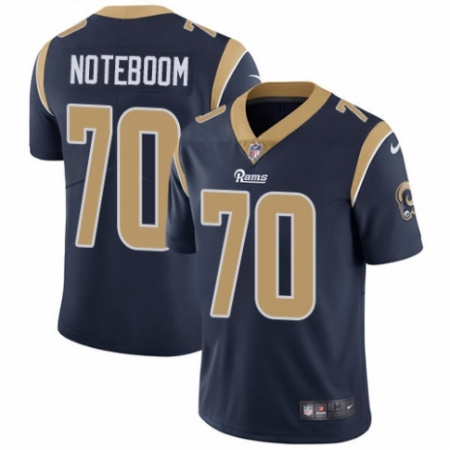 Youth Nike Los Angeles Rams #70 Joseph Noteboom Navy Blue Team Color Vapor Untouchable Limited Player NFL Jersey