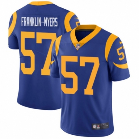 Youth Nike Los Angeles Rams #57 John Franklin-Myers Royal Blue Alternate Vapor Untouchable Limited Player NFL Jersey