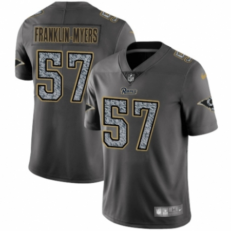 Youth Nike Los Angeles Rams #57 John Franklin-Myers Gray Static Vapor Untouchable Limited NFL Jersey