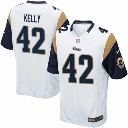 Men's Nike Los Angeles Rams #42 John Kelly Game White NFL Jersey