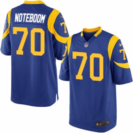 Men's Nike Los Angeles Rams #70 Joseph Noteboom Game Royal Blue Alternate NFL Jersey