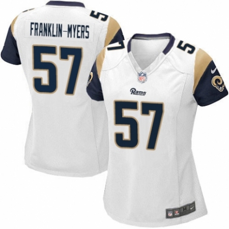 Women's Nike Los Angeles Rams #57 John Franklin-Myers Game White NFL Jersey