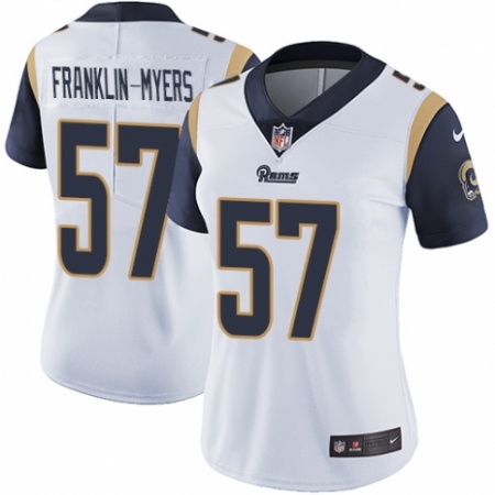 Women's Nike Los Angeles Rams #57 John Franklin-Myers White Vapor Untouchable Limited Player NFL Jersey