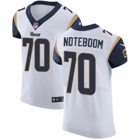 Men's Nike Los Angeles Rams #70 Joseph Noteboom White Vapor Untouchable Elite Player NFL Jersey