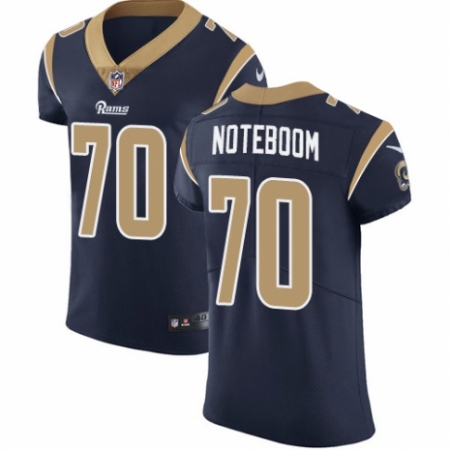 Men's Nike Los Angeles Rams #70 Joseph Noteboom Navy Blue Team Color Vapor Untouchable Elite Player NFL Jersey