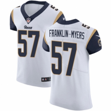 Men's Nike Los Angeles Rams #57 John Franklin-Myers White Vapor Untouchable Elite Player NFL Jersey