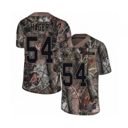 Men's Los Angeles Rams #54 Bryce Hager Camo Rush Realtree Limited Football Jersey
