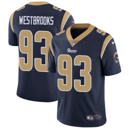 Youth Nike Los Angeles Rams #93 Ethan Westbrooks Navy Blue Team Color Vapor Untouchable Limited Player NFL Jersey