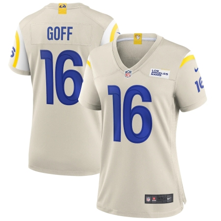 Women's Los Angeles Rams #16 Jared Goff White Nike Bone Game Jersey.webp