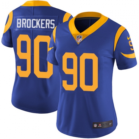 Women's Nike Los Angeles Rams #90 Michael Brockers Royal Blue Alternate Vapor Untouchable Limited Player NFL Jersey