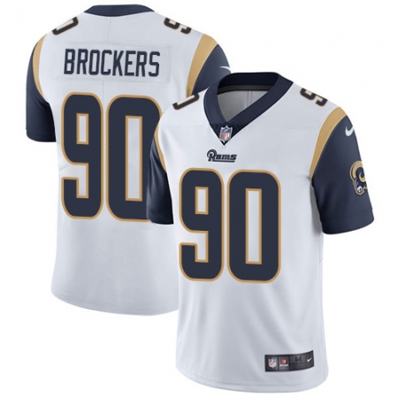 Men's Nike Los Angeles Rams #90 Michael Brockers White Vapor Untouchable Limited Player NFL Jersey