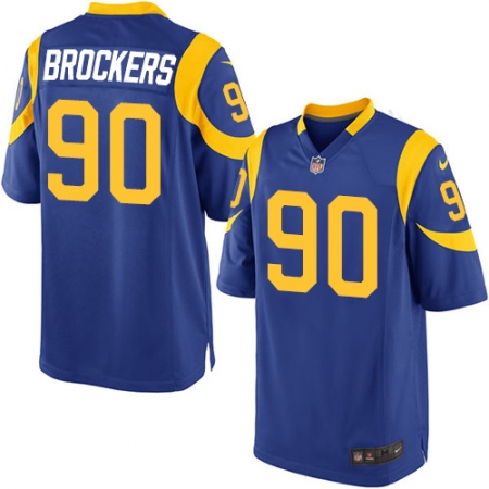 Men's Nike Los Angeles Rams #90 Michael Brockers Game Royal Blue Alternate NFL Jersey