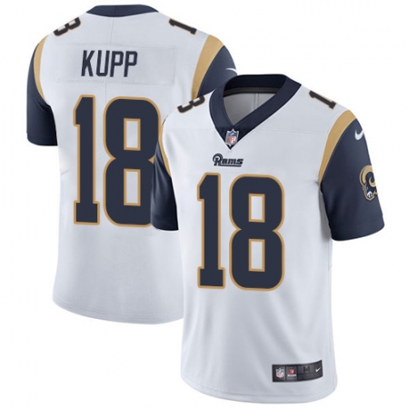 Youth Nike Los Angeles Rams #18 Cooper Kupp White Vapor Untouchable Limited Player NFL Jersey