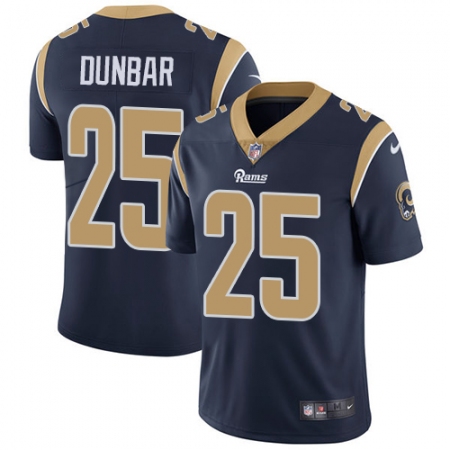 Men's Nike Los Angeles Rams #25 Lance Dunbar Navy Blue Team Color Vapor Untouchable Limited Player NFL Jersey