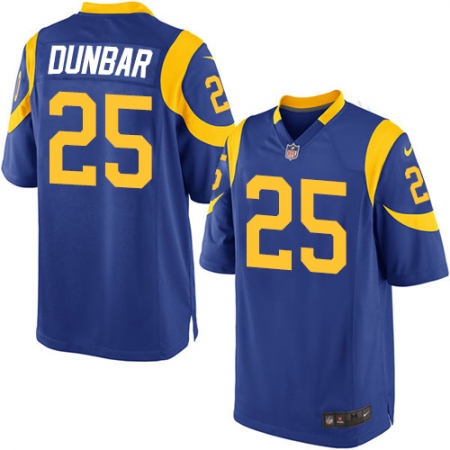 Men's Nike Los Angeles Rams #25 Lance Dunbar Game Royal Blue Alternate NFL Jersey