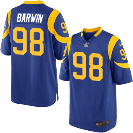 Men's Nike Los Angeles Rams #98 Connor Barwin Game Royal Blue Alternate NFL Jersey