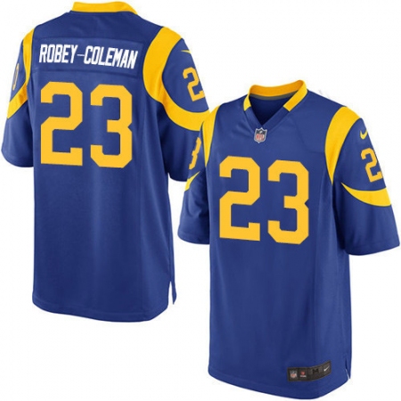 Men's Nike Los Angeles Rams #23 Nickell Robey-Coleman Game Royal Blue Alternate NFL Jersey