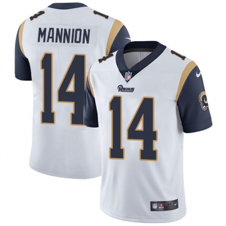 Youth Nike Los Angeles Rams #14 Sean Mannion White Vapor Untouchable Limited Player NFL Jersey