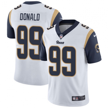 Youth Nike Los Angeles Rams #99 Aaron Donald White Vapor Untouchable Limited Player NFL Jersey
